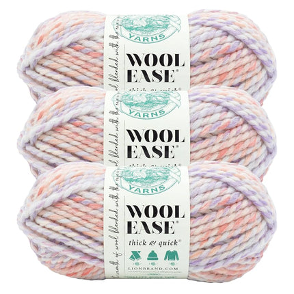 Lion Brand Wool Yarn, Light Thick and Fast Yarn, S