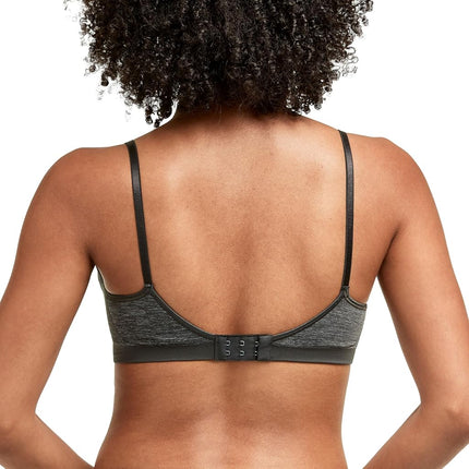 Hanes womensG795Seamless Bra - Gray - L