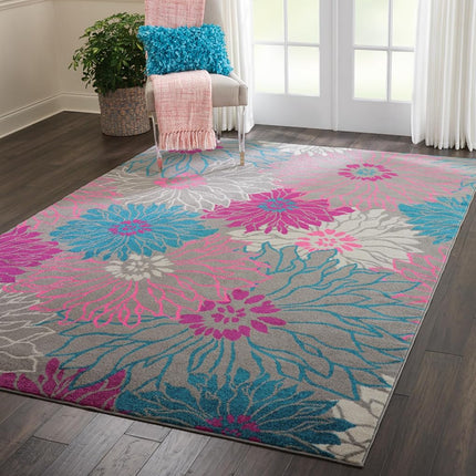 Nourison PSN17 Passion Area Rug, 6'7" x9'6, Grey