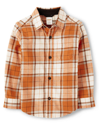 Gymboree Boys' and Toddler Long Sleeve Button Up S