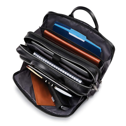 Porte-documents Samsonite Classic en cuir, noir, taille unique