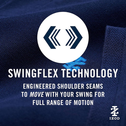 Shorts droits extensibles IZOD Performance Golf Swingflex pour garçons, coloris Poivre Blanc, taille 18