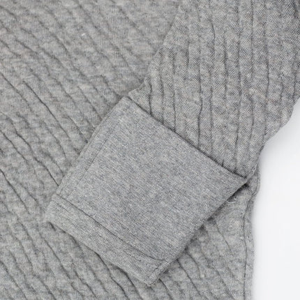 Gigoteuse Kimono en Coton Bio Matelassé HonestBaby, Gris Chiné, Nouveau-né