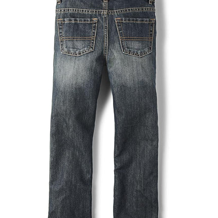 The Children's Place Big Boy's Slim Size Bootcut-Jeans, Dust Bowl Wash 6