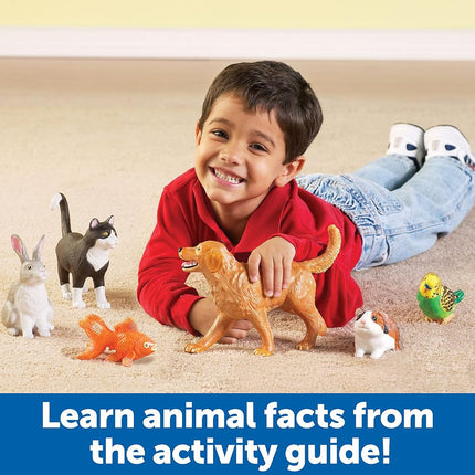 Learning Resources Jumbo Pets, Set of 6, Role Play, Imaginative Play, EYFS and Pre School Toy, Ages 2 3 4 Plus