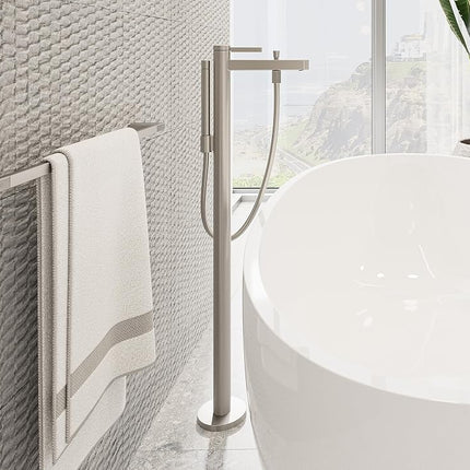 hansgrohe 41772820 AddStoris Toilet Paper Brushed Nickel GPM Roll Holder with Shelf