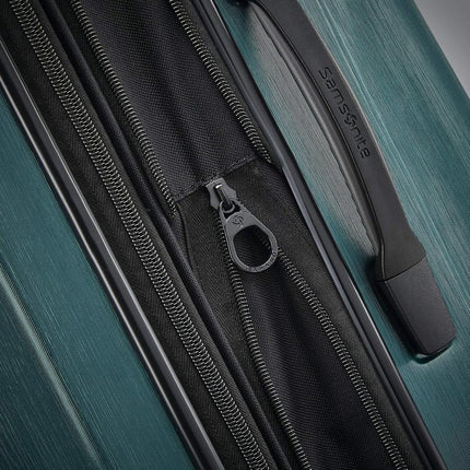 Samsonite Unisex-Adult Centric 2 Hardside Expandable Luggage with Spinners, Emerald Green, Checked-Medium 24-Inch, Centric 2 Hardside Expandable Luggage with Spinners
