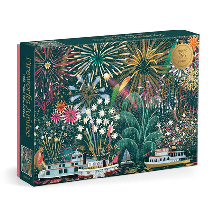 Galison Fireworks Jubilee – 1000 Piece Foil Jigsaw