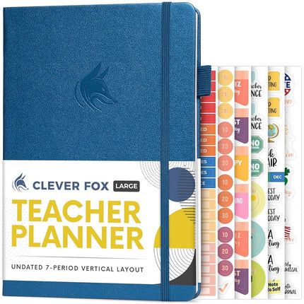 Clever Fox Teacher Planner, School & Homeschool Bo