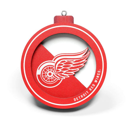 YouTheFan NHL Detroit Red Wings 3D Logo Series Ornament, team colors
