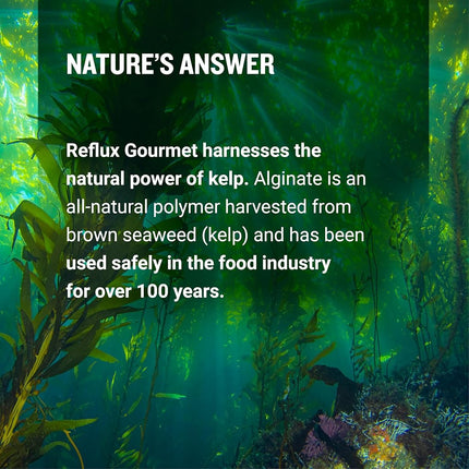 Reflux Gourmet - Alivio totalmente natural para la acidez estomacal y terapia para el reflujo ácido, proporciona alivio del reflujo - Suplemento natural para ERGE, LPR, considerado seguro para niños y mujeres embarazadas - Rescate de vainilla y caramelo