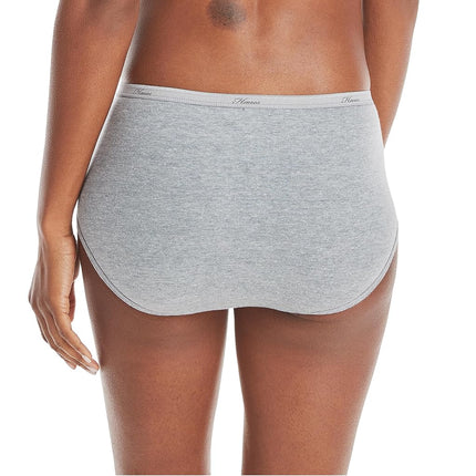 Hanes Women's Cotton Brief Panties Multi-Packs, 6 Pack - Body Tones, Medium
