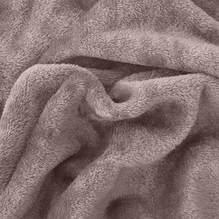 Elegant Comfort Luxuriously Soft 4-Piece Velvet Plush Flannel Sheet Set - Premium Quality - Cozy Warm, Anti-Static, Non Pilling Fuzzy Velvet Flannel Fleece Deep Pocket Sheet Set - Twin, Taupe