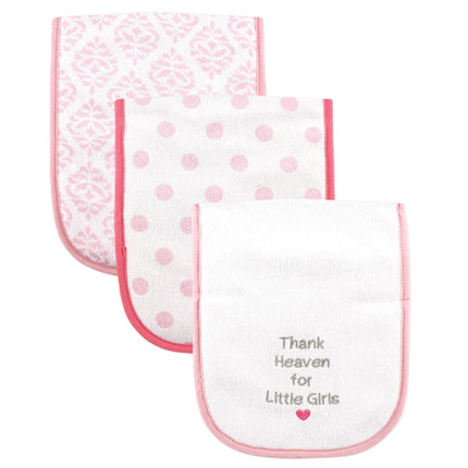 Luvable Friends Unisex Baby Cotton Burp Cloths wit