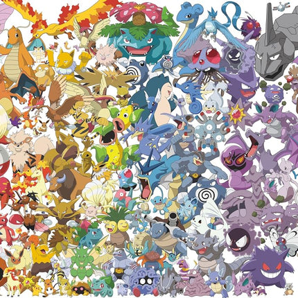 Buffalo Games – 2000 Piece Pokémon Silver Select Kanto 151 Jigsaw Puzzle Colorful Puzzle for Adults – Precision-Cut Pieces, Beautiful Artwork, and Hours of Relaxing Fun
