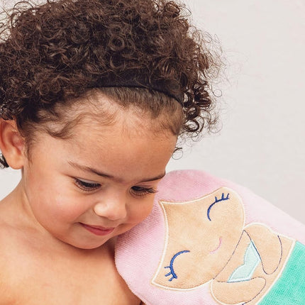 Stephen Joseph, Kids Bath Mitts, Mermaid, 5.5" x 8"