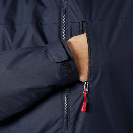 Helly Hansen Men's Crew Hooded Midlayer Jacket, Navy 2.0, 5XL