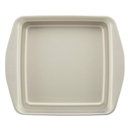 Rachael Ray Nonstick Bakeware Set Without Grips Includes Nonstick Bread Pan, Baking Pans, Cake Pans, Cookie Sheet/Baking Sheet - 10 Piece, Silver