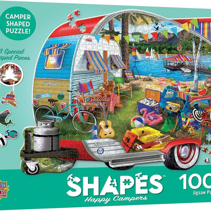 MasterPieces 1000 Piece Jigsaw Puzzle For Adults, Family, Or Youth - Happy Campers - 25.55"x 20.42"