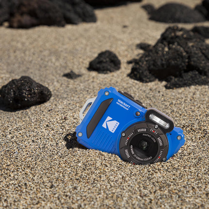 KODAK Pixpro WPZ2 - 16M Pixel Compact Digital Camera, Waterproof to 15m, Shockproof, 720p Video, 2.7" LCD Screen - Li-ion Battery, Blue