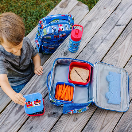 Wildkin Kids ECO rPET Insulated Lunch Box – Keeps Food Hot or Cold, Easy-Clean Lining, Mesh Pockets & BPA-Free – Boys & Girls, Ideal for School, Travel & Daycare – Heroes