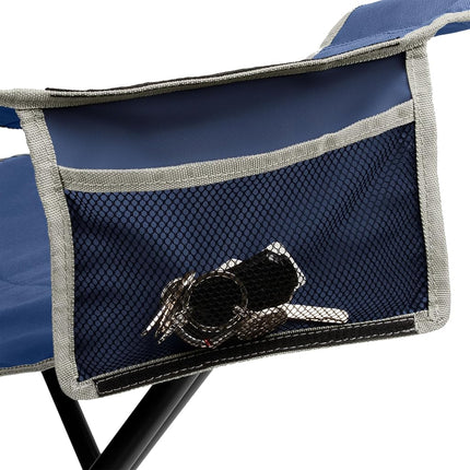 Chaise de camping Coleman Big-N-Tall avec porte-gobelet et poche latérale, siège d'extérieur XL résistant à l'eau, supporte jusqu'à 272 kg