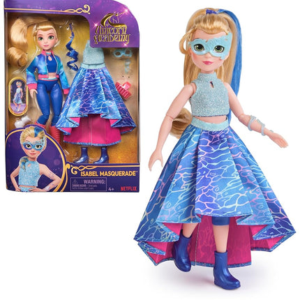 Unicorn Academy, Isabel Masquerade Ball Doll with 11 Accessories, 9.5”, Dolls & Unicorn Toys for Girls