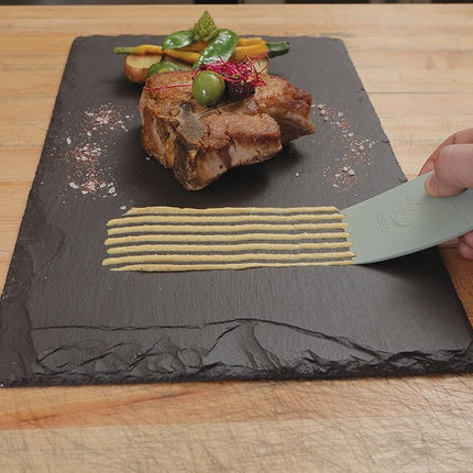 Cuña de emplatado de silicona con muesca cuadrada Mercer Culinary, 5 mm