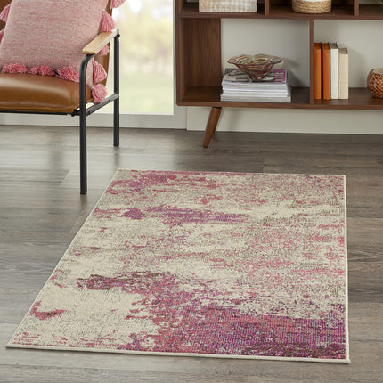 Nourison Celestial Modern Area Rug, 3' x 5' (3' x 5'), Ivory/Pink