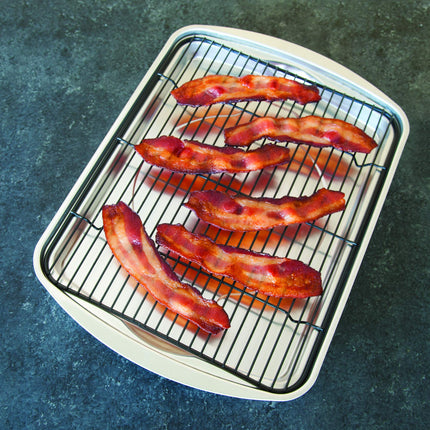 Plaque de cuisson pour bacon Nordic Ware 45027AMZ, 43 x 30 cm, acier inoxydable