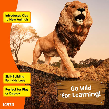 Schleich Wild Life - African Lion Toy Figurine - Kids Ages 3+ | 14974