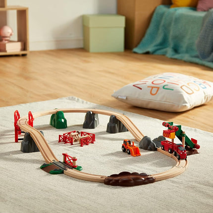 BRIO World Farm Animal Toy Train Set for Kids Age 3 Years Up - Wooden Railway Accessories and Add Ons