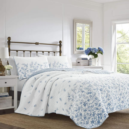 Laura Ashley - Flora Collection - Quilt Set - 100%