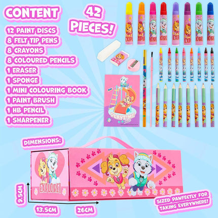 PAW PATROL Maletín de Pintura para Niños (Rosa)