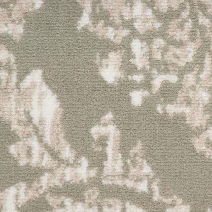 Nourison Jubilant Damask Olive 2' x 4' Area Rug, Easy Cleaning, Non Shedding, Bed Room, Living Room, Dining Room, Kitchen (2x4)