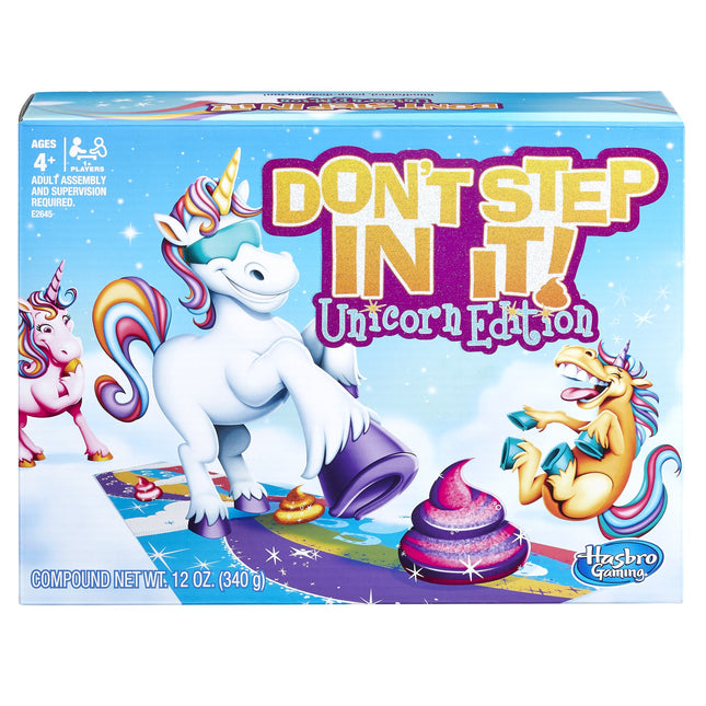 Hasbro Gaming Don�t Step in It Game, Unicorn Editi