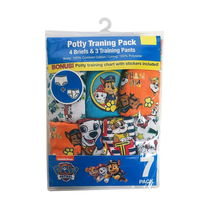 Paw Patrol Niños Paquete de 3 Pantalones de Entrenamiento y Paquete de 4 Calzoncillos, Pawcombo7pk, 2 Años