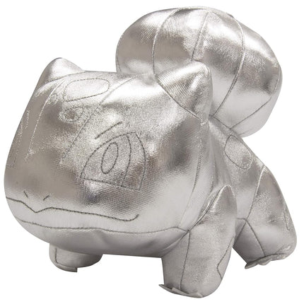Pokémon 25th Celebration 8" Silver Bulbasaur Plush - Limited Edition Shiny Silver Frog Stuffed Animal Toy - 2+