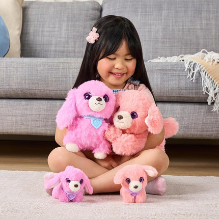 ScruffaLuvs Mom & Baby Scruffs - Dachshund - Plush Toys, Wash to Reveal a Dachshund Family, 1 in 10 chance to find twins. 4 Accessories & 25cm Deluxe Pet Carrier, Nurture, Care & Play, Gift for Kids