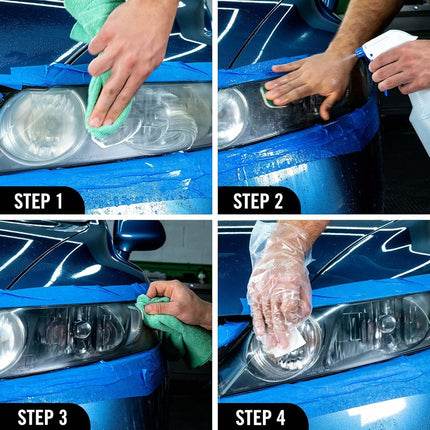Turtle Wax 53435 Speed Headlight Lens Restorer Kit with Ceramic Acrylic Protection Wipes 2 fl. oz