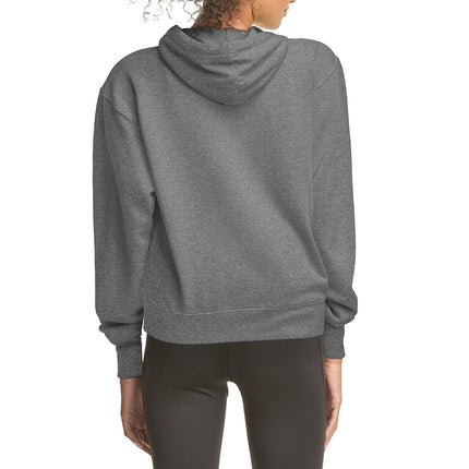 Hanes Women's Originals Pullover Cropped Hoodie, French Terry Hooded Sweatshirt, Black 50r Pe Heather, Medium