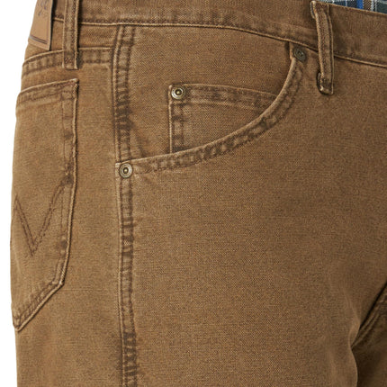 Wrangler Jean Térmico Woodland de Hombre, Marrón Noche, 36x32
