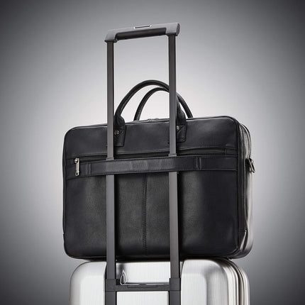 Porte-documents Samsonite Classic en cuir, noir, taille unique