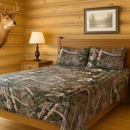 Northwest Realtree Xtra Green Camo 4-Piece Queen S