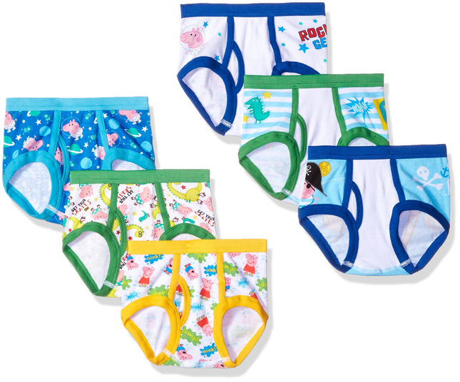 Peppa Pig 7-Pack Toddler Boy Brief, Multi, 2/3T