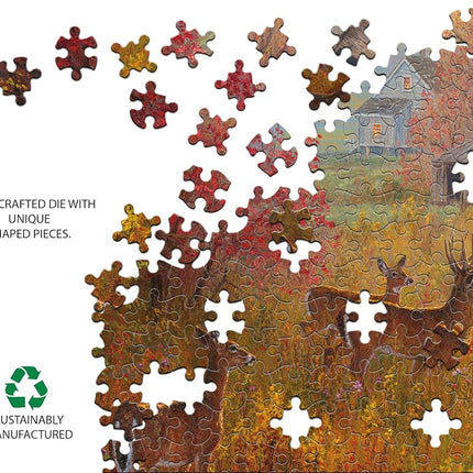 Buffalo Games - Panoramic Series - Abraham Hunter - Southern Rails - 750 Piece Jigsaw Puzzle for Adults - Challenging Puzzle Perfect for Game Nights - Finished Size is 38.25 x 11.25