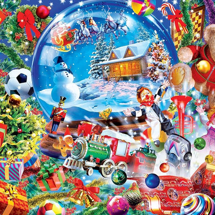MasterPieces Puzzle Company Holiday Glitter - Snow Globe Dreams 500 Piece Jigsaw Puzzle, Assorted