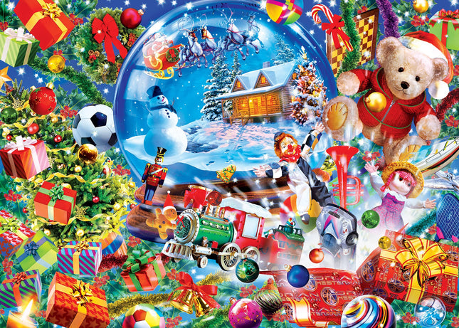 MasterPieces Puzzle Company Holiday Glitter - Snow Globe Dreams 500 Piece Jigsaw Puzzle, Assorted