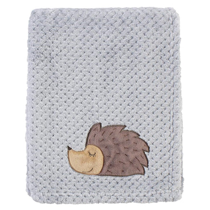 Couverture de bébé en peluche gaufrée unisexe Hudson Baby, Hérisson, Taille unique