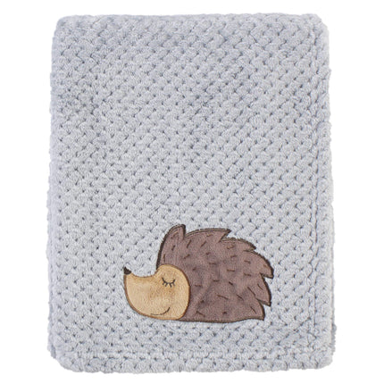 Hudson Baby Unisex Baby Plush Waffle Blanket, Hedg